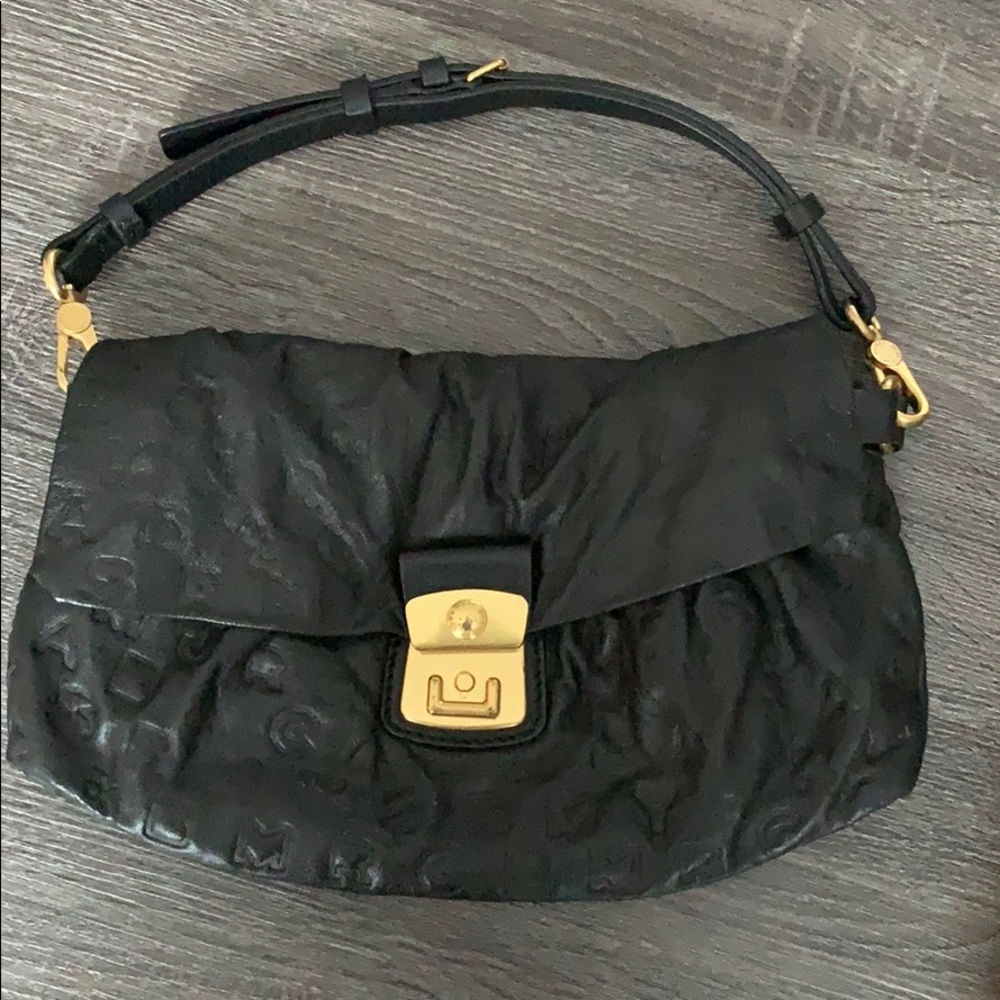 Black imprinted Marc by Marc Jacobs shoulder bag